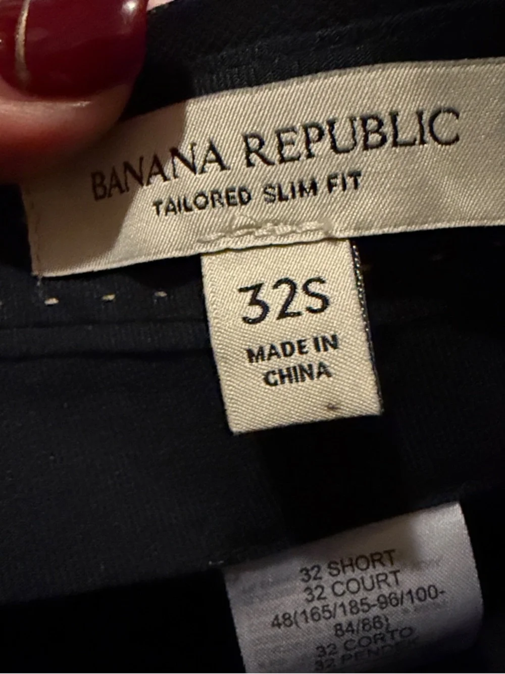 Banana Republic Men's Navy Blue Two-Piece Suit